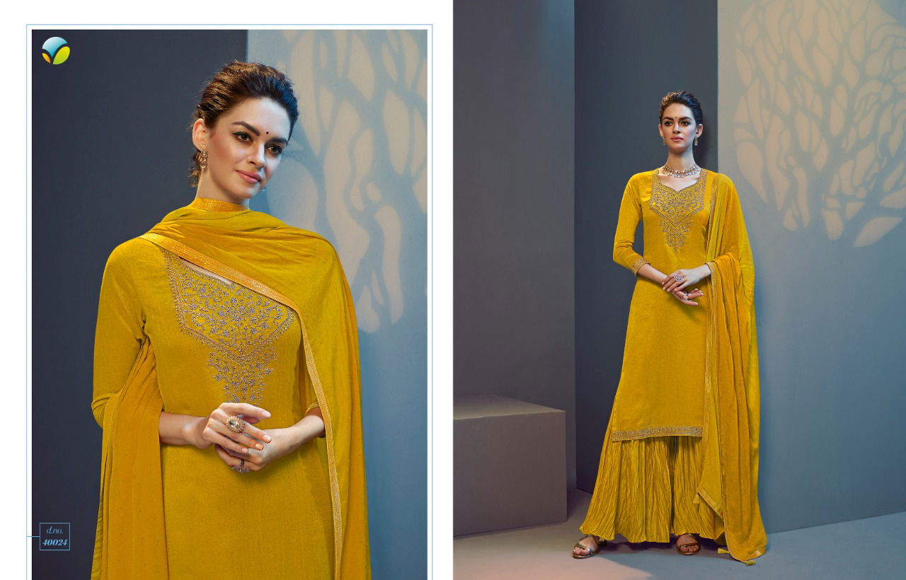 Vinay Tumbaa Roza New Exclusive Wear Georgette Ready Made Suit Collection